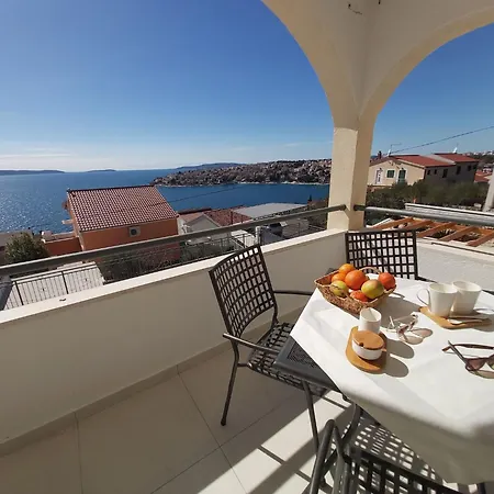 Heated Swimming Pool, Stunning Sea View Terrace A6 Apartment Trogir