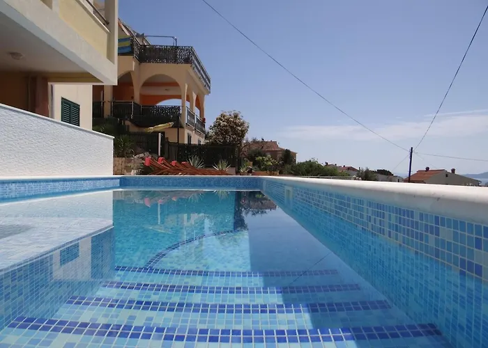 Heated Swimming Pool, Stunning Sea View Terrace A6 Trogir